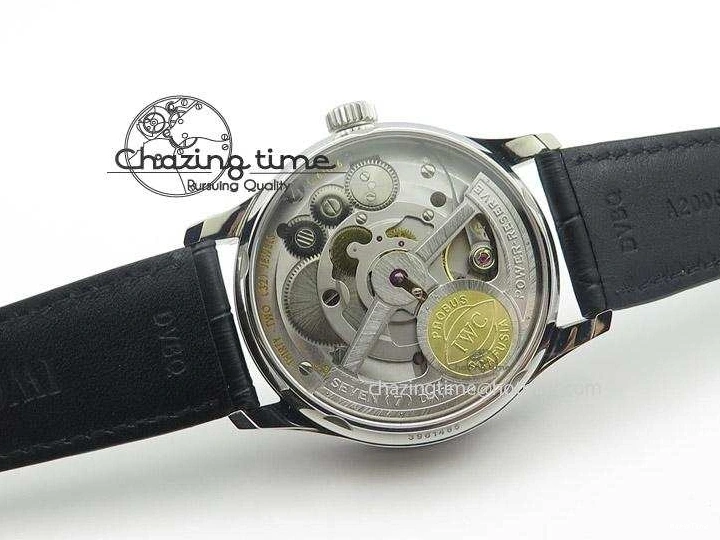 MIROTIME 0109 Portuguese Real PR IW500703 ZF 1:1 Best Edition On Black Leather Strap A Durable 7370